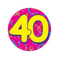 Jumbo "40" Button